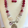 REZERVAT!!!-PERFECT PINK-agate,perle de cultura,murano,Swarowski