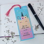 Semn de carte unicorn pictat manual cu mesaj personalizat