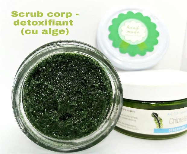,,Clorella" - scrub corp detoxifiant, cu alge verzi (125gr)