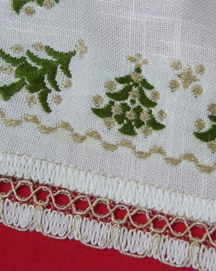 Napron tesut Craciun