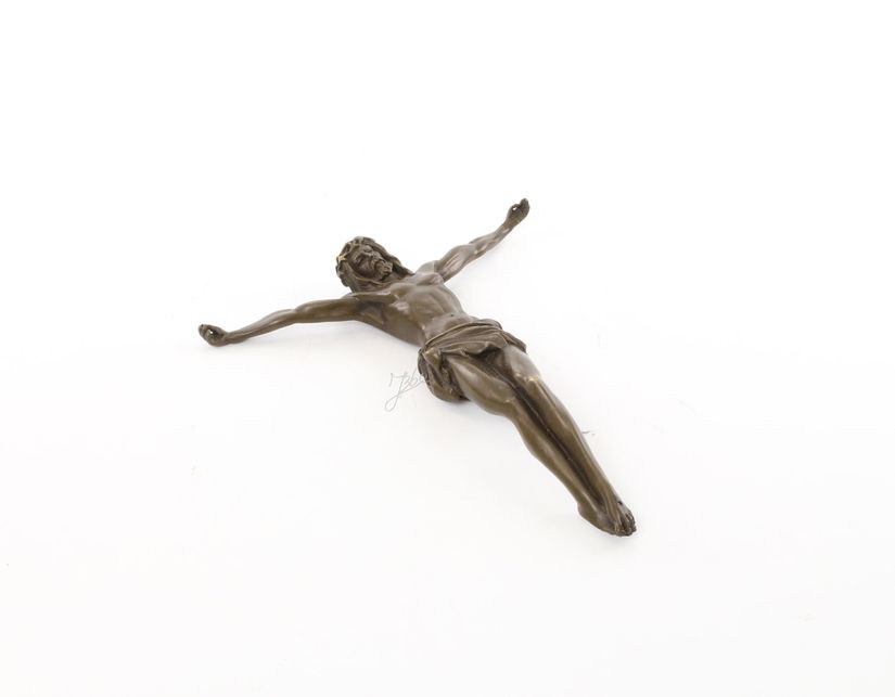 Sculptura din bronz cu Isus de pus pe perete