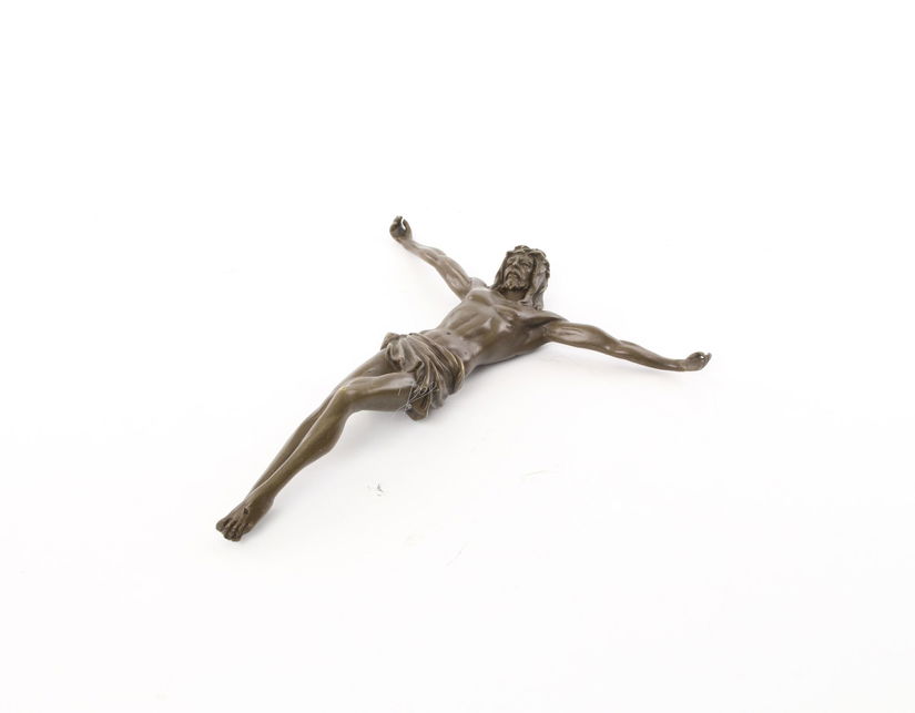 Sculptura din bronz cu Isus de pus pe perete