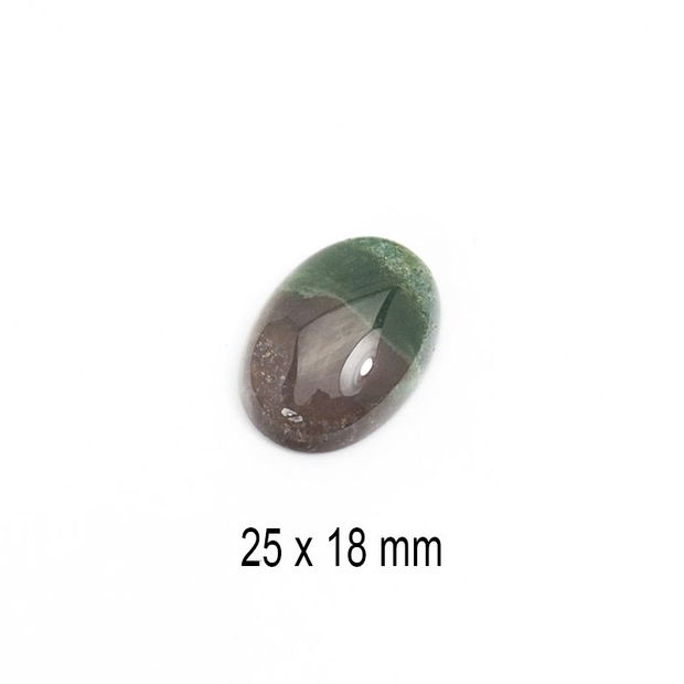 Cabochon Jasper agatizat, 25 x 18 mm, A632