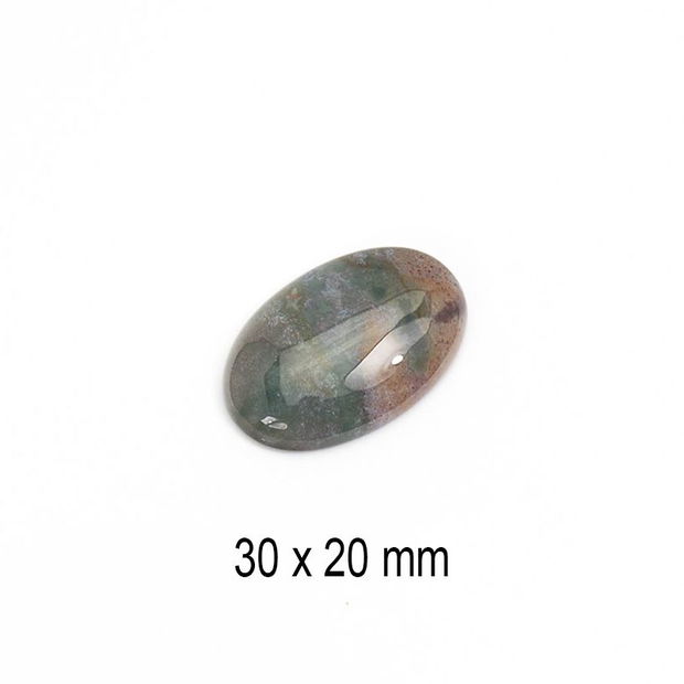 Cabochon Agata Indiana, 30 x 20 mm, A634