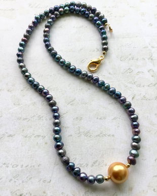 Colier CHOKER perle de cultura