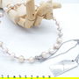 Colier handmade unicat perle si otel inoxidabil (II)