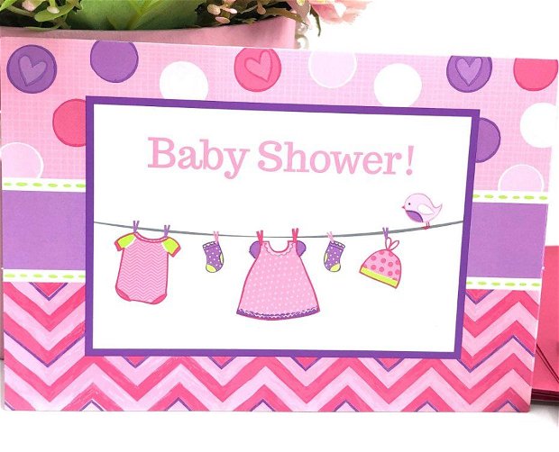 Invitație Baby Shower - Fetita