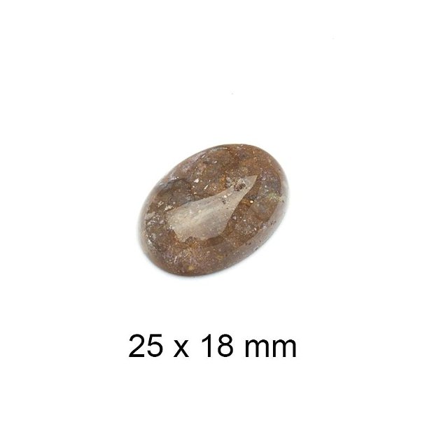 Cabochon Jasper agatizat, 25 x 18 mm, A651