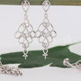 Baza cercei, argint 925 si cubic zirconia (1per)