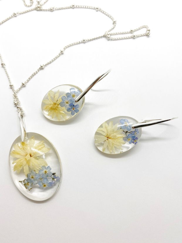 Set de bijuterii cu flori