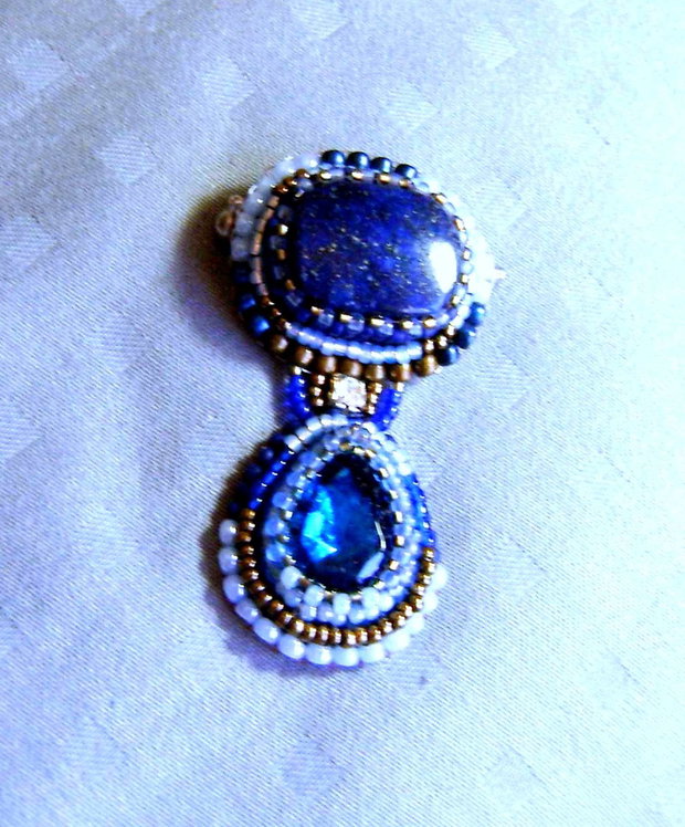 BlackFriday Today ! Brosa lapis lazuli