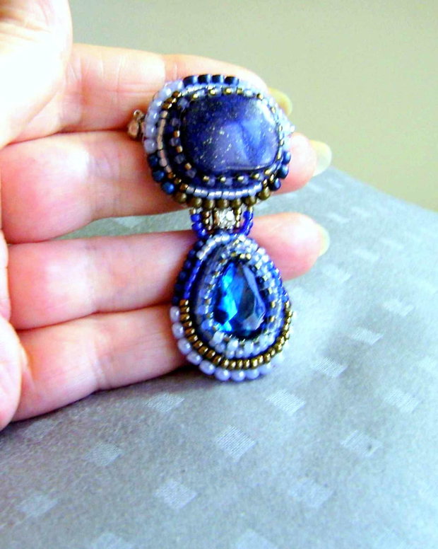 BlackFriday Today ! Brosa lapis lazuli