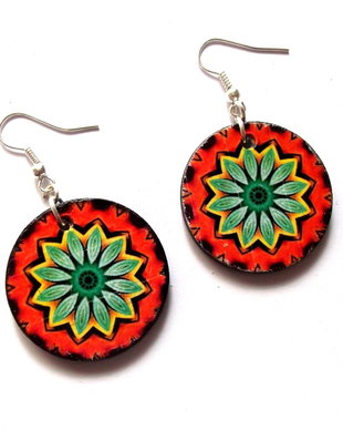 cercei lemn  mandala 39568