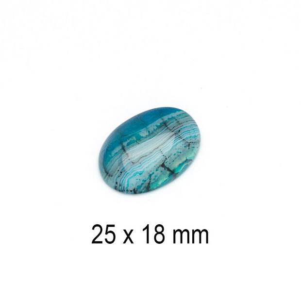 Cabochon Agat, 25 x 18 mm, A658