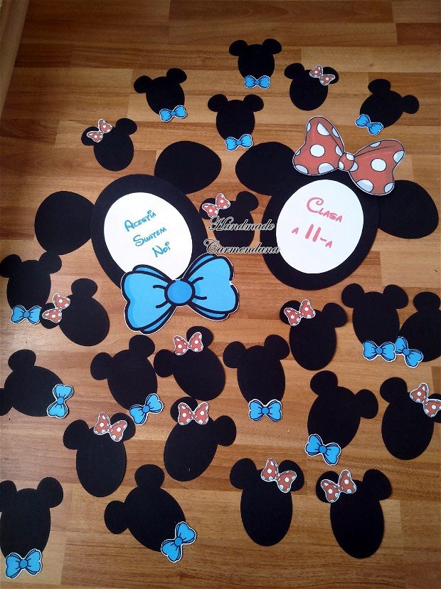 Panou prezenta clasa Minnie si Mickey mouse