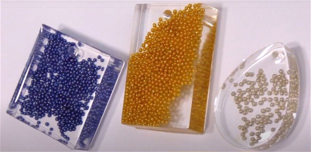Glass microbeads gold 0.8-1mm, 38977