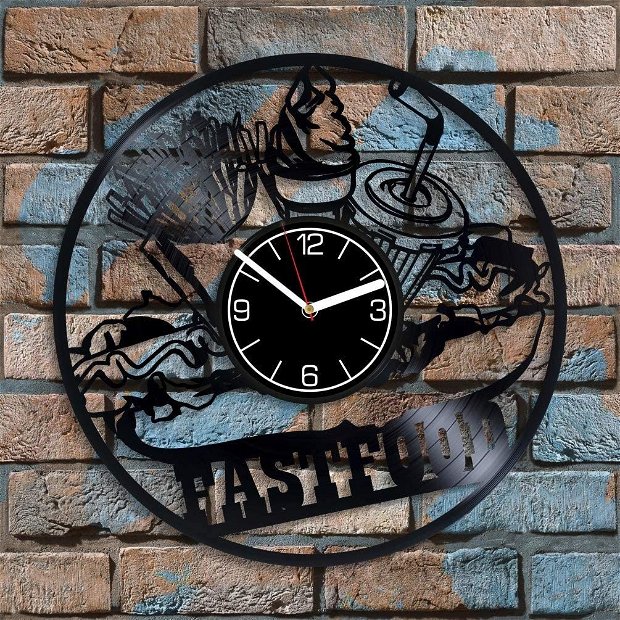 ceas de perete "fastfood"