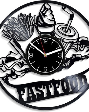 ceas de perete "fastfood"
