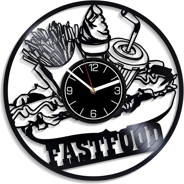 ceas de perete "fastfood"