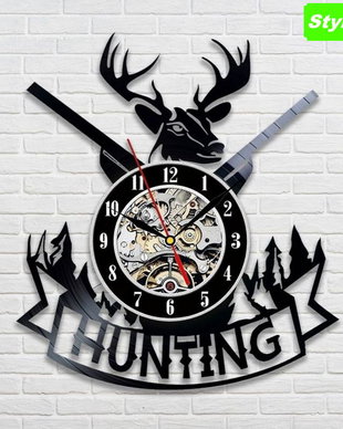 ceas de perete  " hunting 3"
