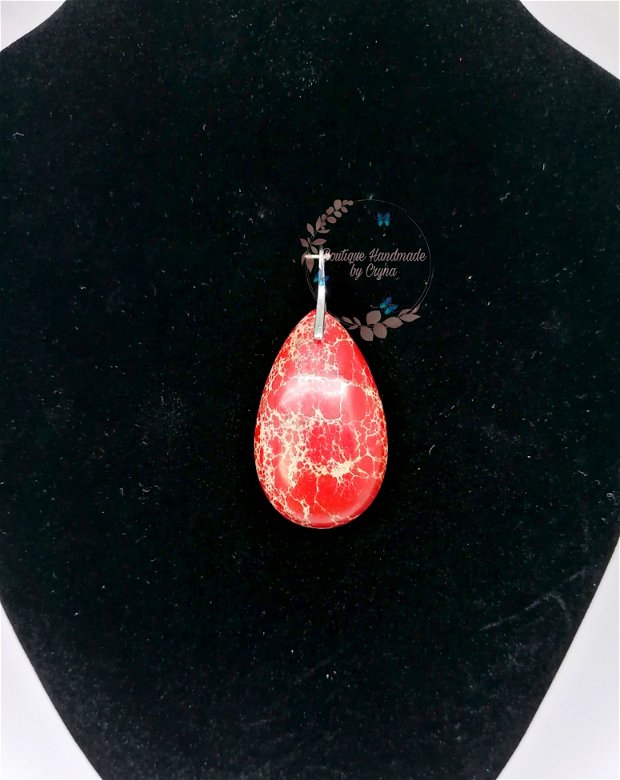 Pandantiv jasp imperial ( regalit ) rosu