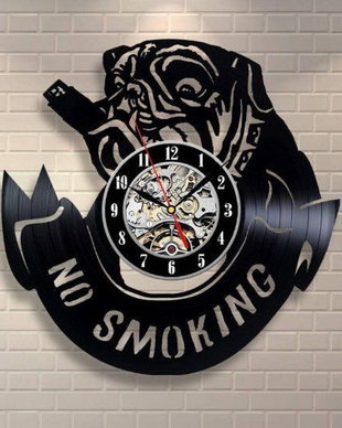 ceas de perete "No smoking"