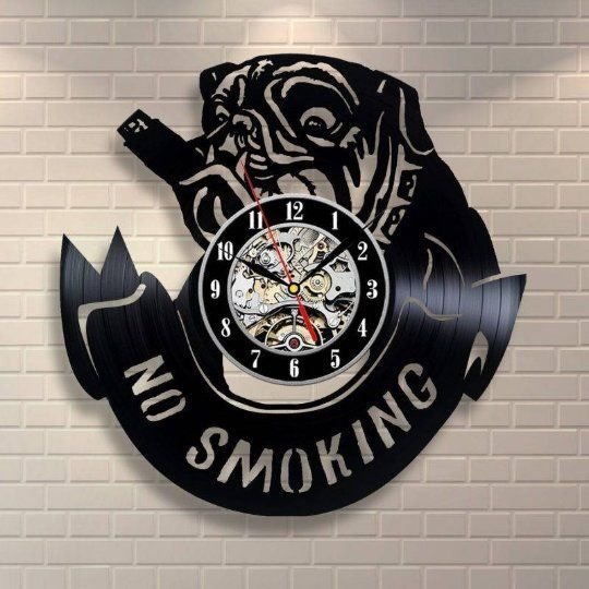 ceas de perete "No smoking"