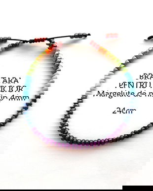 Anklet*Bratara pentru picior*Margelute de nisip*Bratara reglabila*Bratara glezna