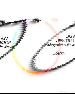 Anklet*Bratara pentru picior*Margelute de nisip*Curcubeu*Bratara reglabila*Bratara glezna