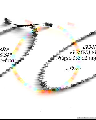 Anklet*Bratara pentru picior*Margelute de nisip*Curcubeu*Bratara reglabila*Bratara glezna