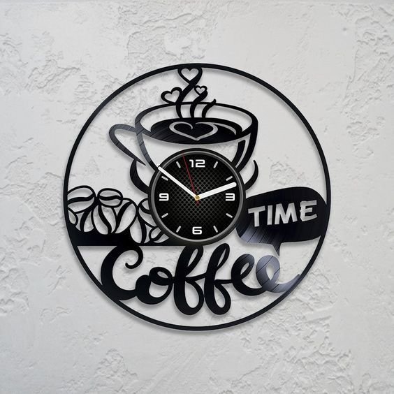 ceas de perete "cofee time"