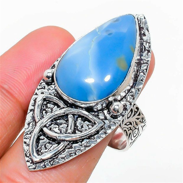 Inel blue opal