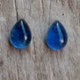 Cabochon kyanite/cianit/distene, 8x6x3 mm (1 buc)