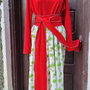 Rochie pentru toamnă, soare, flori și inimi colorate
