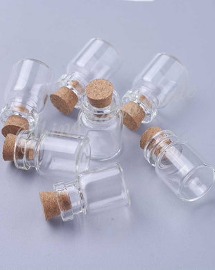 Sticluta cu dop de pluta, 22x15mm