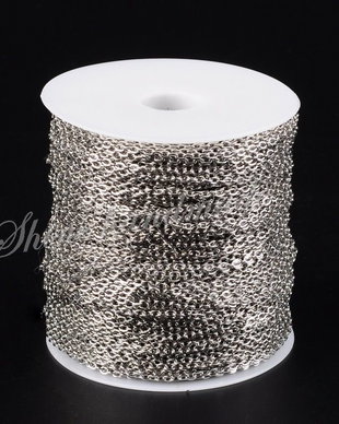 Lant metalic platinum, 3x2x0.5mm