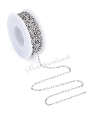 Lant otel inoxidabil, 3x2x0.5mm