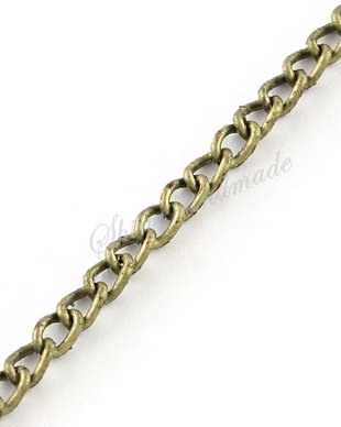 Lant bronz, 3.3x2.1x0.6mm