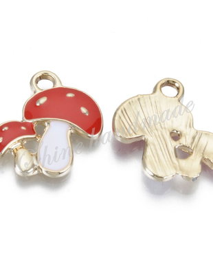 Charm ciuperca, 19.5x18x2.5mm