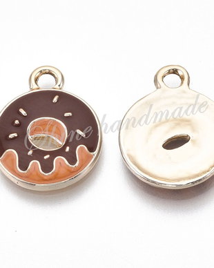 Charm donuts, 18.5x14.5x2mm
