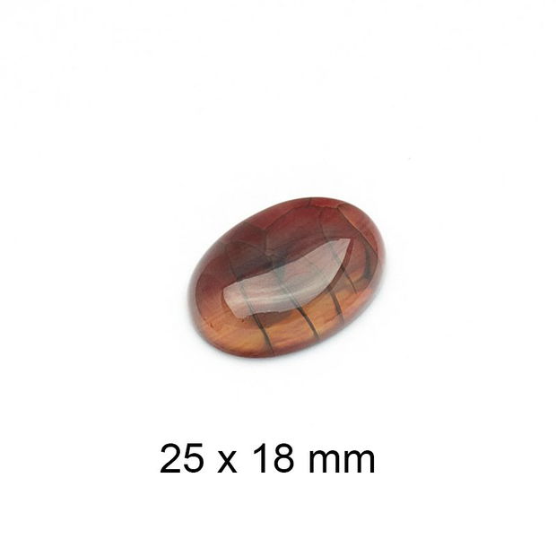 Cabochon Agat, 25 x 18 mm, A668