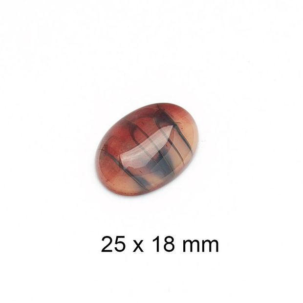 Cabochon Agat, 25 x 18 mm, A670