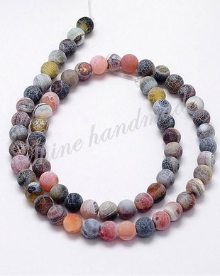 Agate colorate, 8mm
