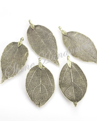 Pandantiv frunza, 50~80x20~35x1mm