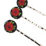 Agrafa cu broderie manuala - motive florale