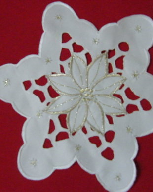Mileu broderie Craciun 20 cm