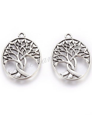 Charm copacul vietii, 31.5x23.5x1.5mm