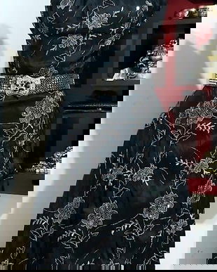 Rochita vintage lluvia de flores xs-s