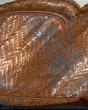 Geanta crossover din piele de sarpe