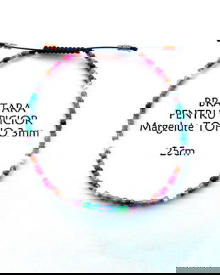 Anklet*Bratara pentru picior*Margelute TOHO*Bratara reglabila*Bratara glezna